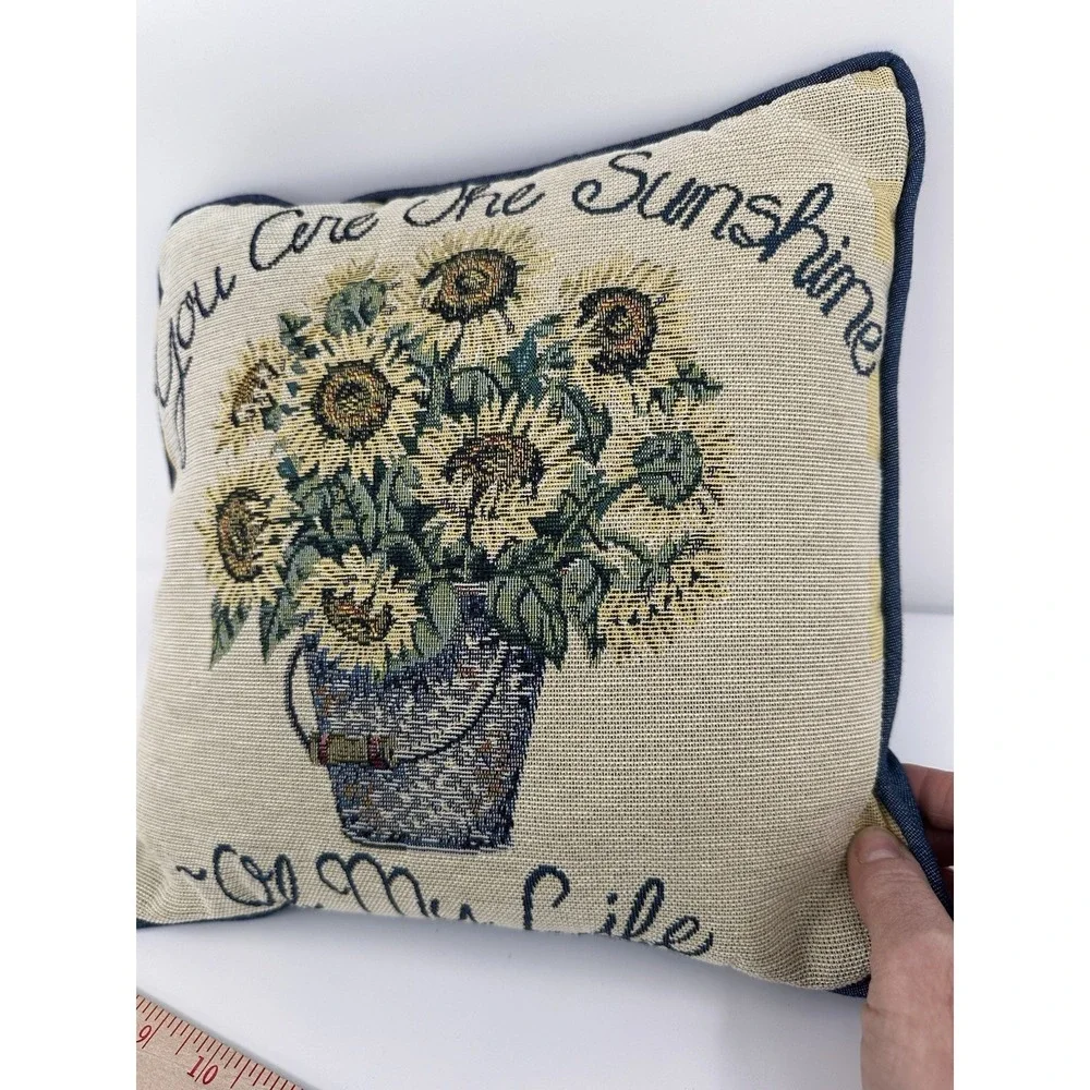 Sunflower Tapestry Pillow 12